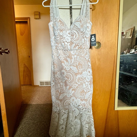 Guess White Lace Maxi Dress - Picture 1 of 5